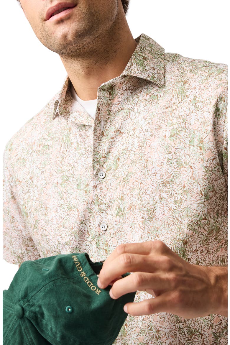 Forsyth Island Short Sleeve Button-Up Shirt, Alternate, color, JUNGLE