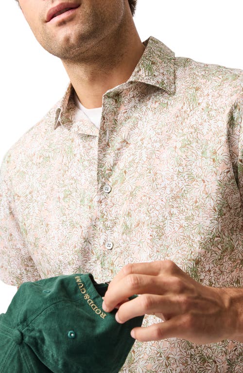 Rodd & Gunn Forsyth Island Short Sleeve Button-up Shirt In White