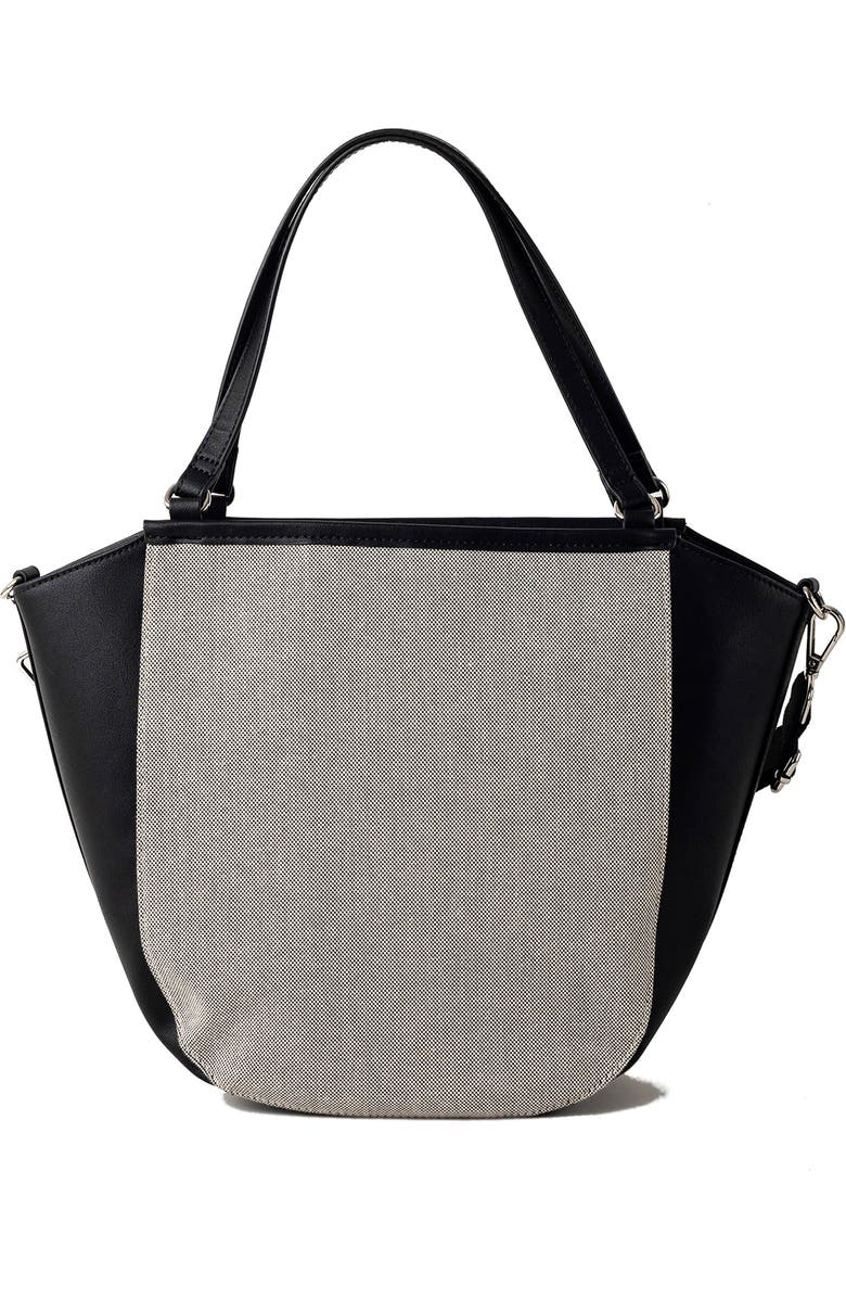 Urban Originals Harland Two Tone Tote Bag, Alternate, color, Black