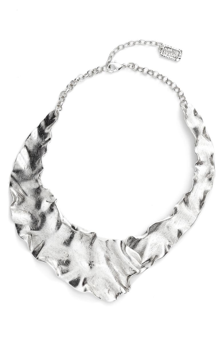 Karine Sultan Gold Plate Collar Necklace, Main, color, 