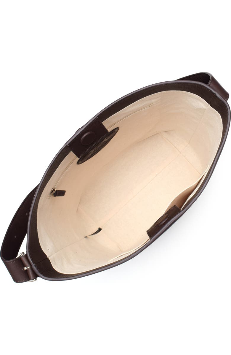 New Amsterdam Leatherworks Jayden Large Leather Bucket Bag, Alternate, color, Espresso