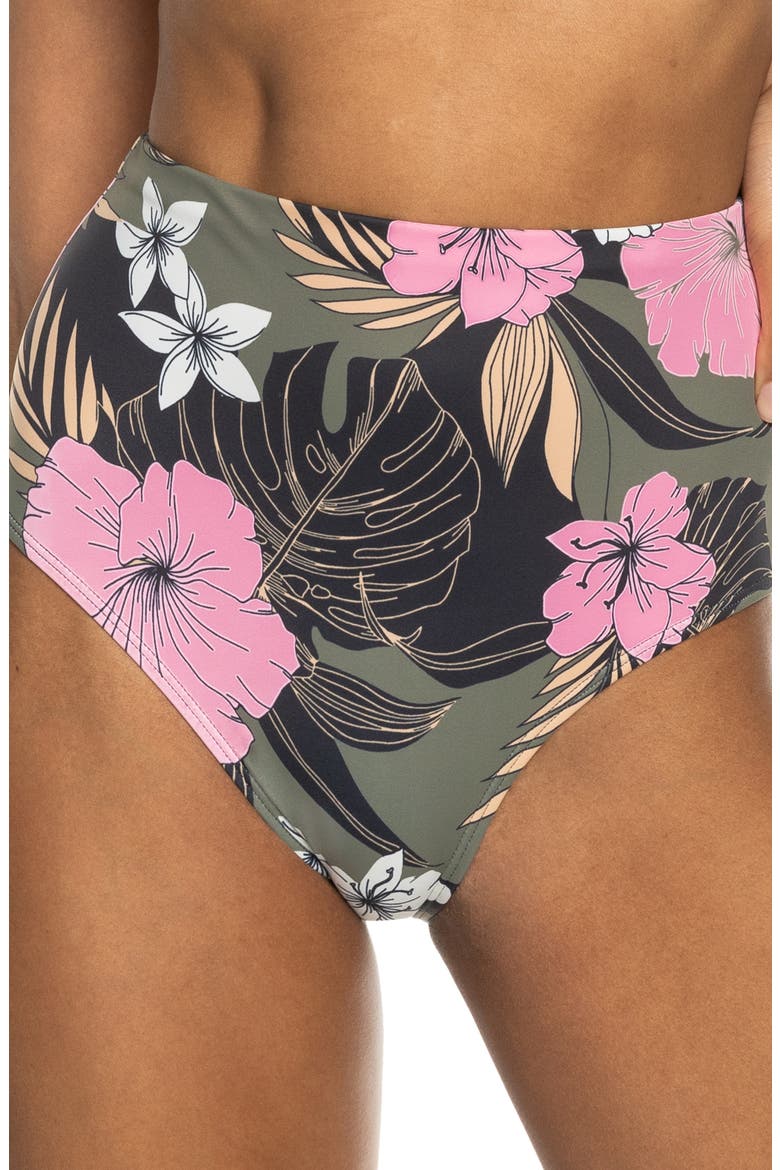 Pro the Up Surge High Waist Bikini Bottoms, Main, color, ANTHRACITE