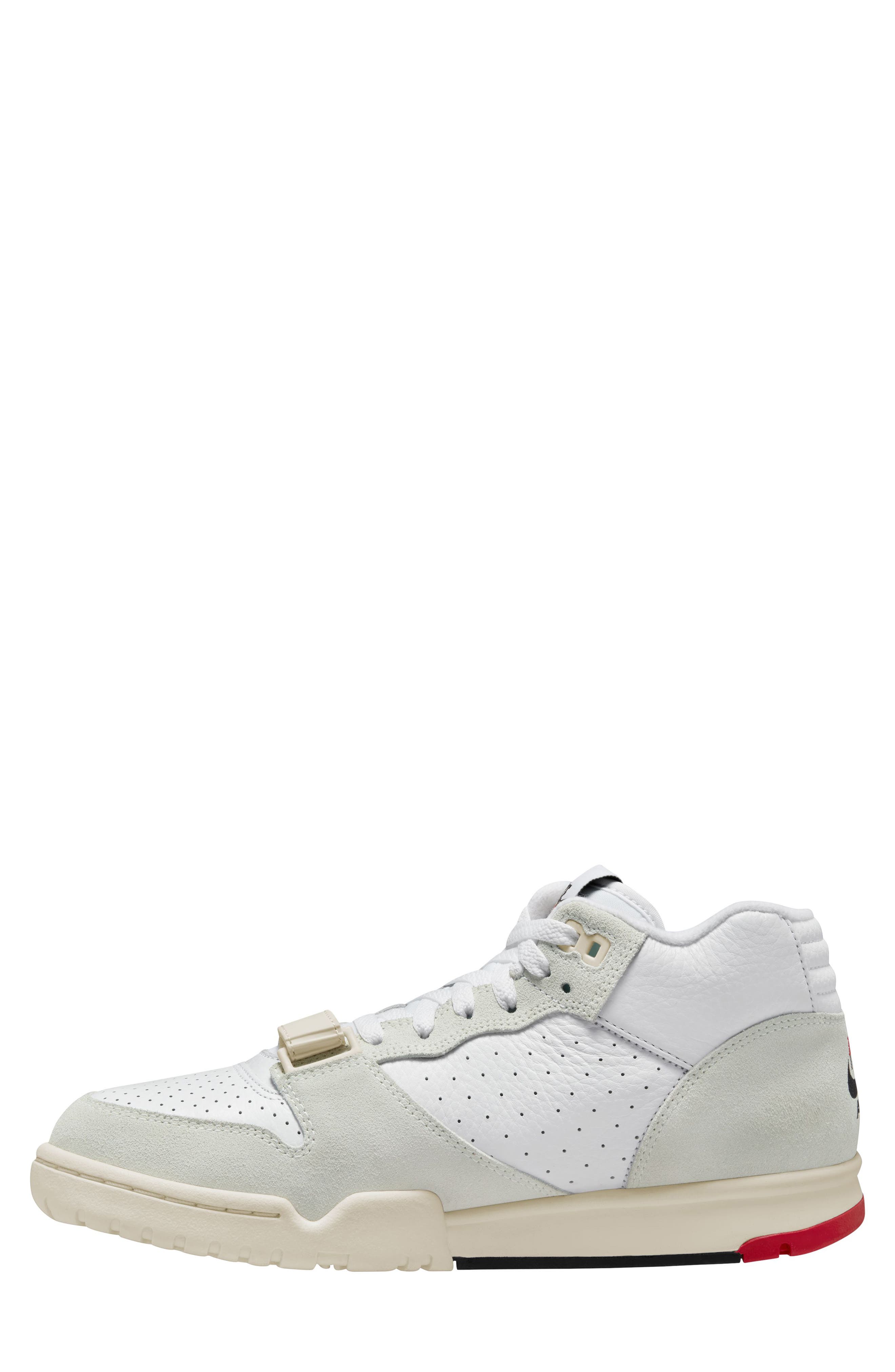Air Trainer 1 Sneaker, Alternate, color, WHITE/ UNIVERSITY RED/ BLACK