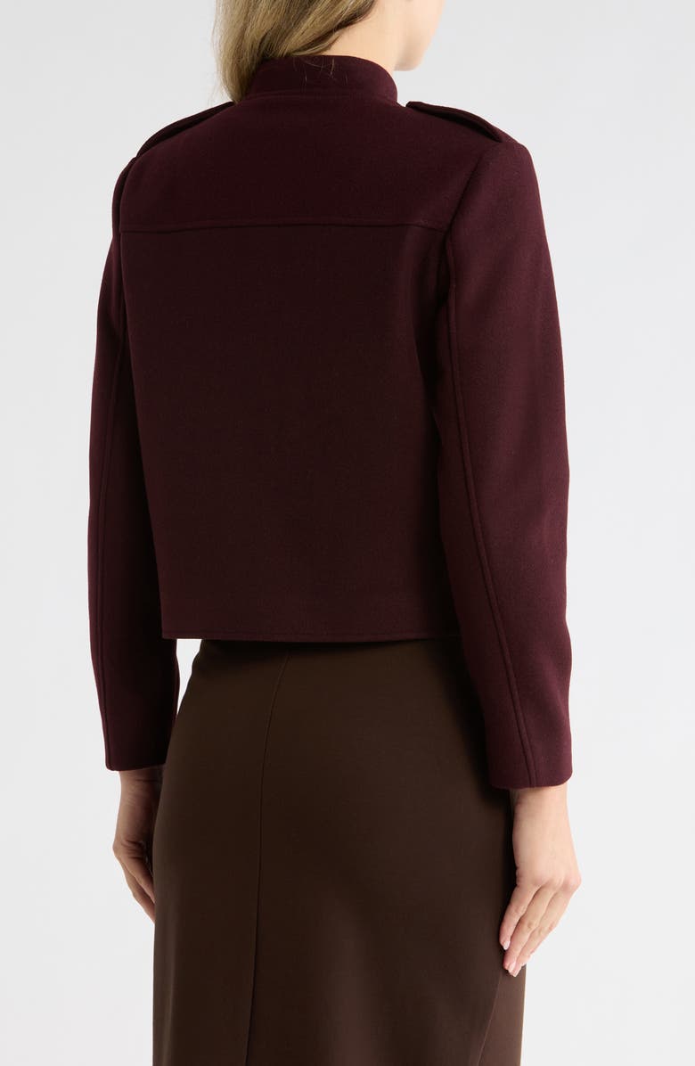 JASON WU Crop Knit Jacket, Alternate, color, Burgundy