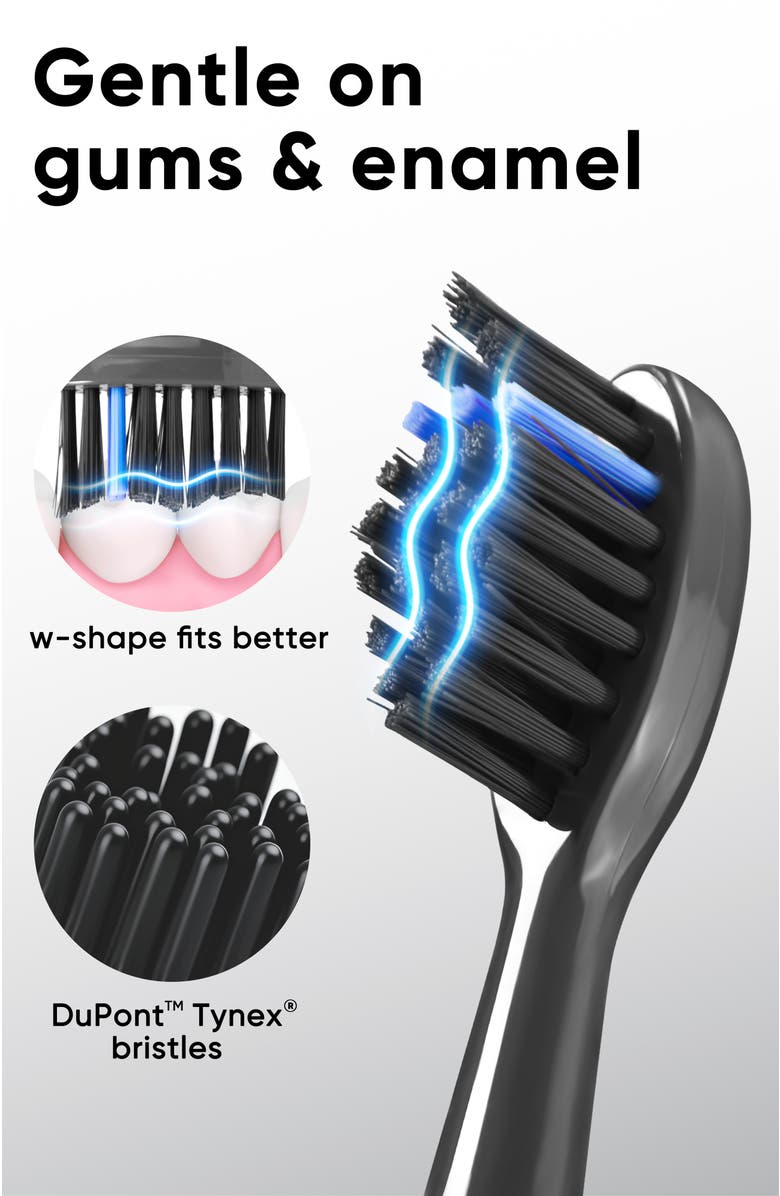 MySmile DY156 Essential Electric Toothbrush with 5 Modes, Alternate, color, Black