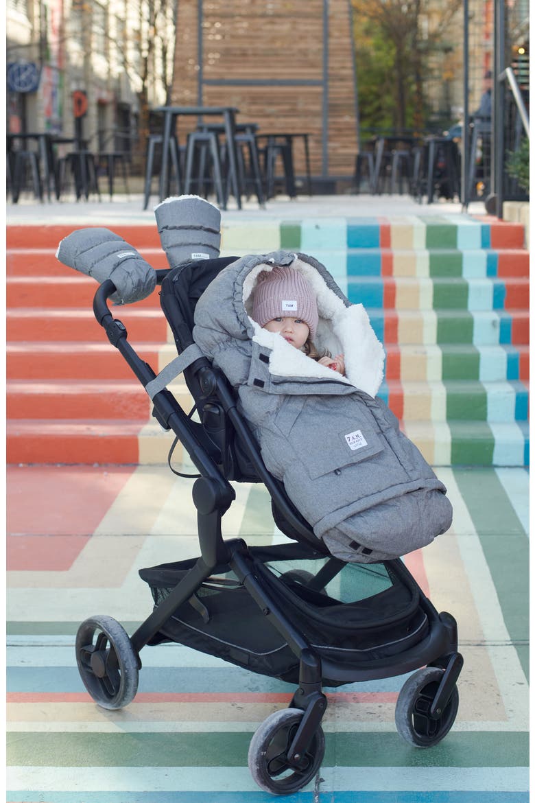 212 evolution® Extendable Stroller & Car Seat Waterproof Footmuff, Alternate, color, HEATHER GREY
