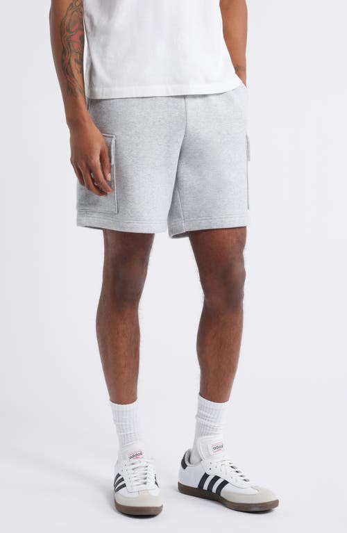 Bp. Fleece Cargo Shorts In Grey Soft Heather