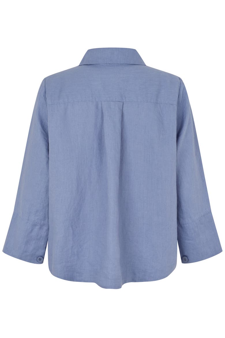 MaJurelle Linen Overshirt, Alternate, color, Stonewash