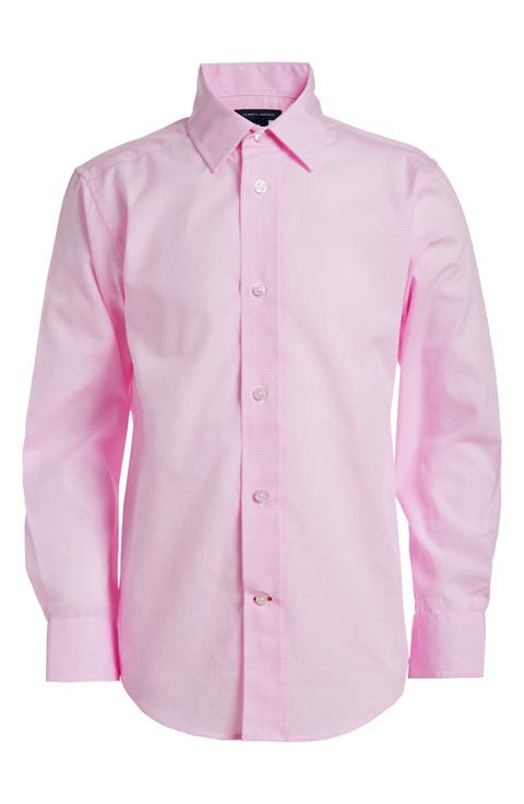 Kids' Cross Gingham Button-Up Shirt (Big Kid)
