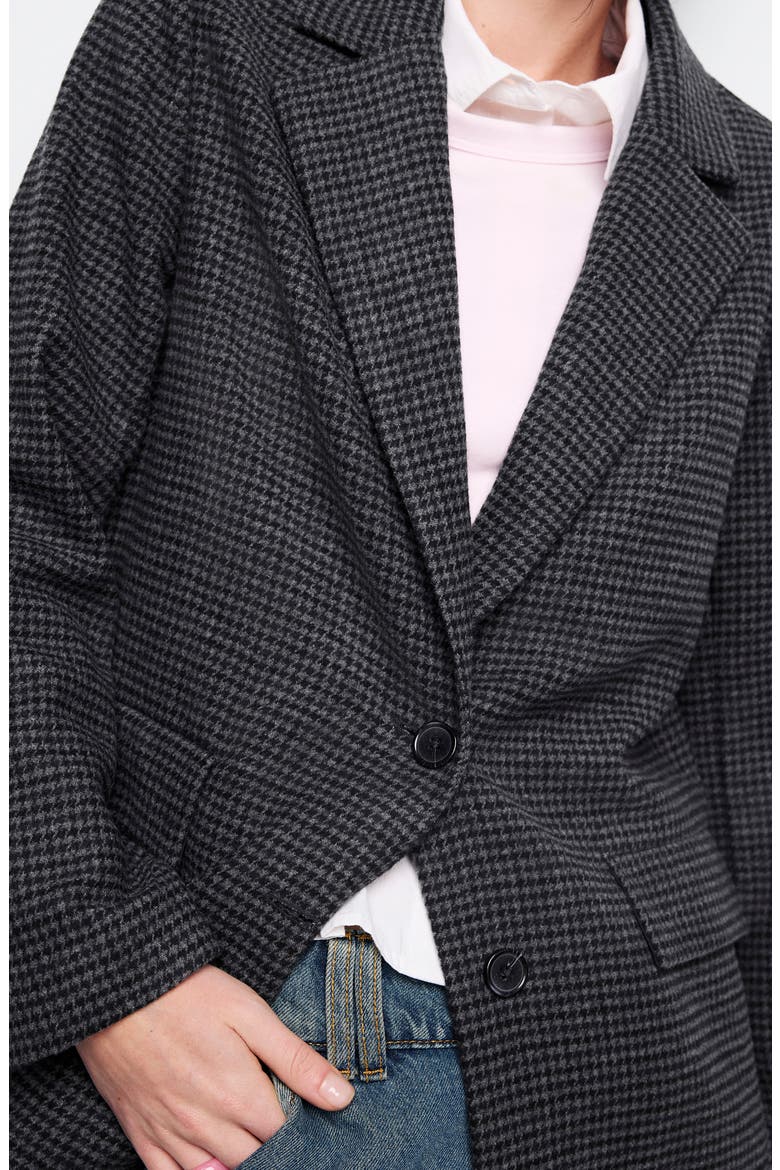 Wool Blend Oversize Blazer, Alternate, color, NAVY