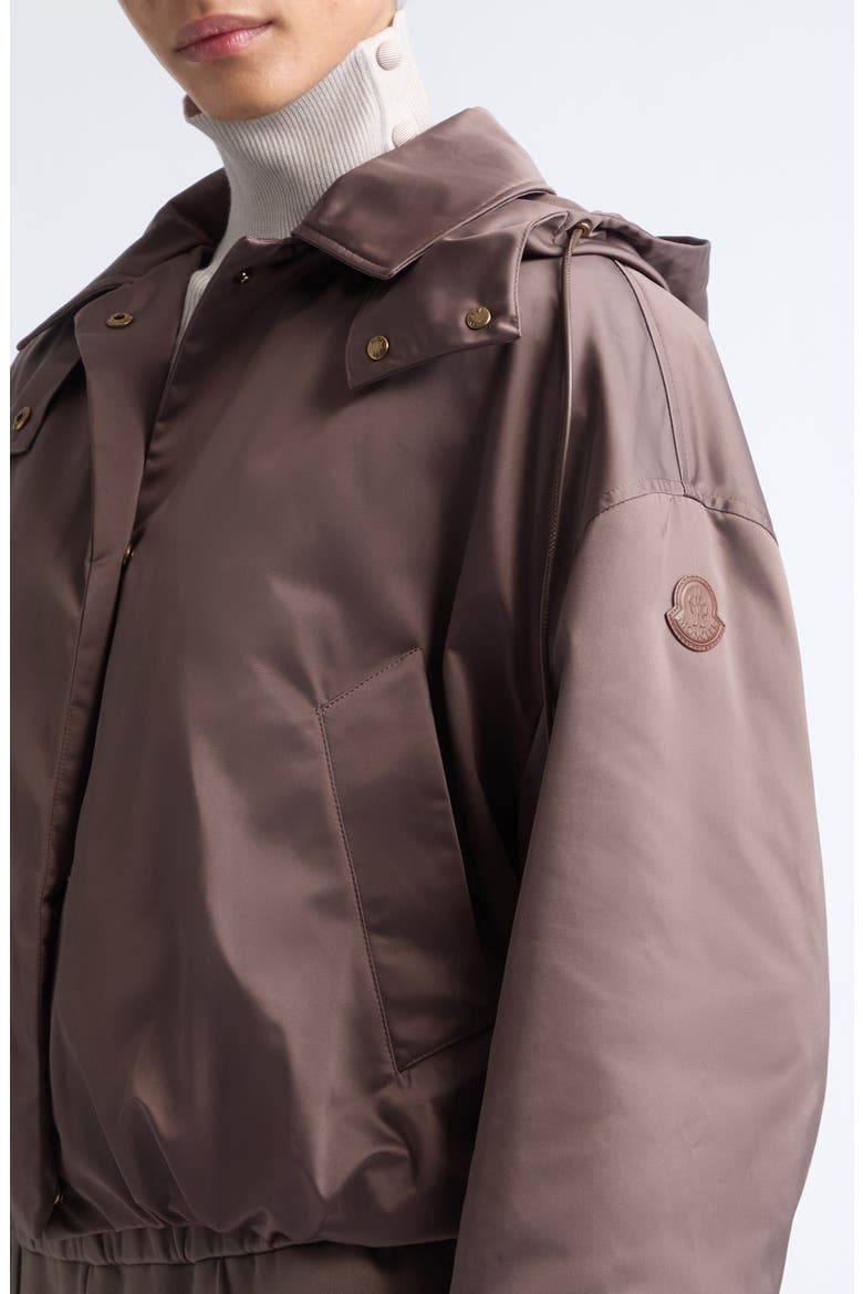 Chevreuil Duchesse Down Jacket with Removable Hood, Alternate, color, BROWN