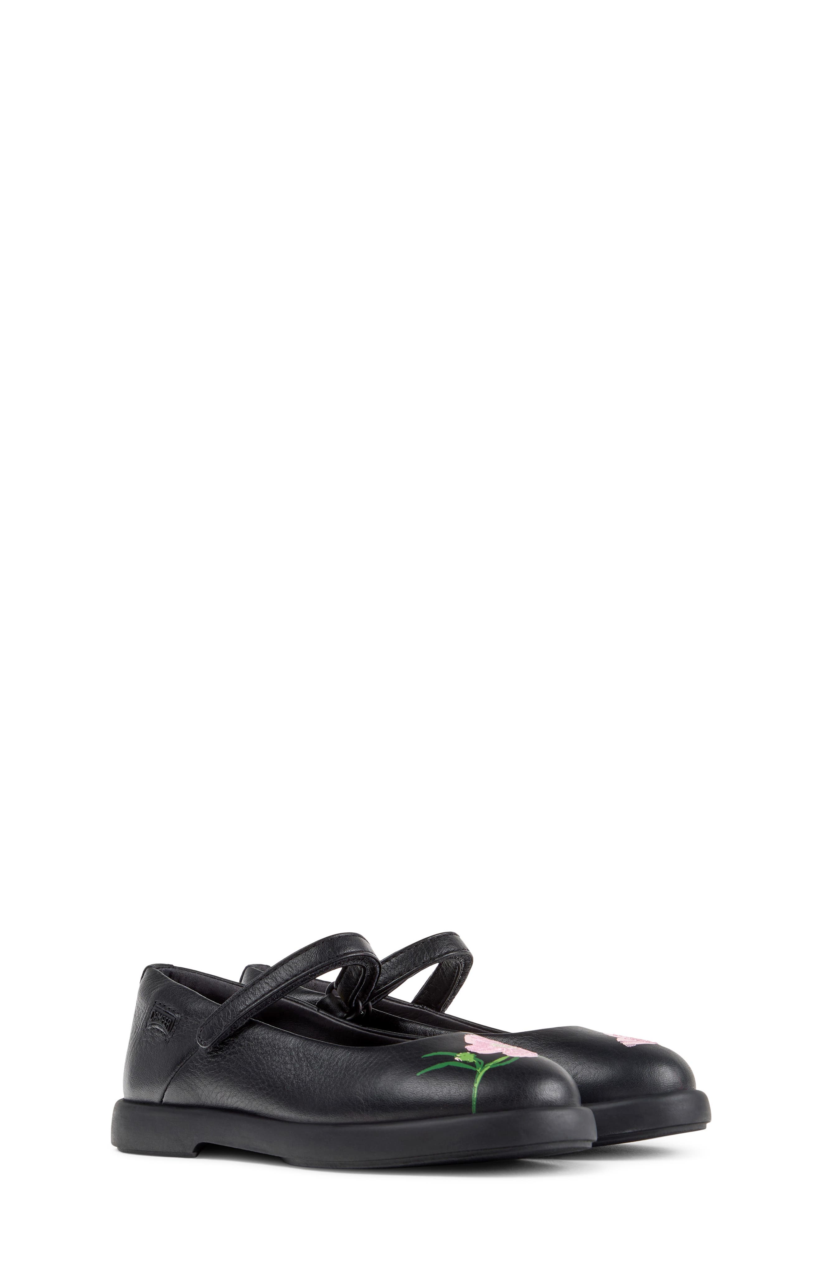 Kids' Duet Twins Leather Mary Jane, Main, color, BLACK