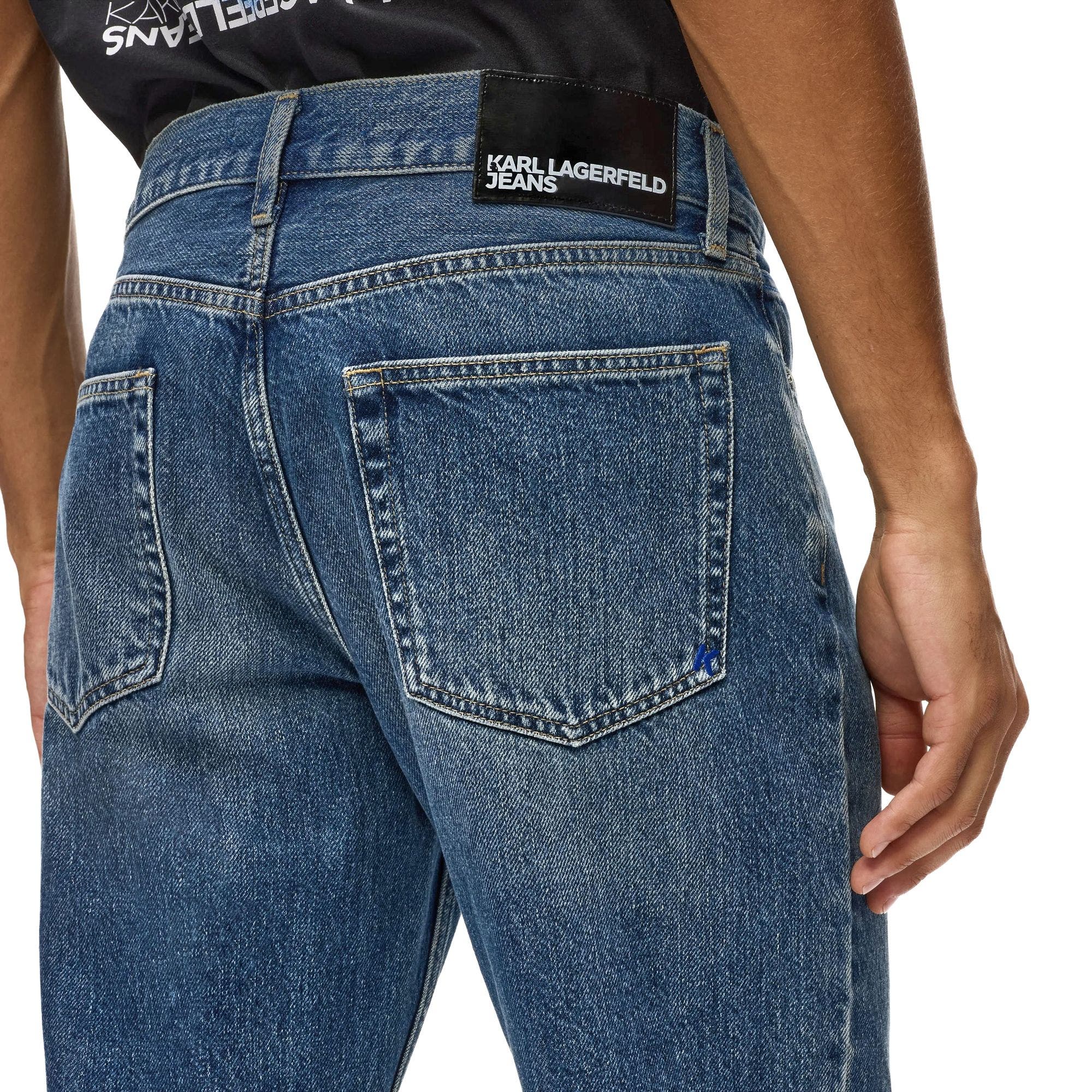 Karl Lagerfeld Jeans Men's Blue Straight Leg Jeans (Men) | Nordstrom