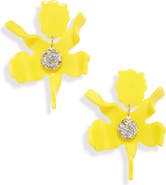 Lele Sadoughi Small Crystal Lily Earrings