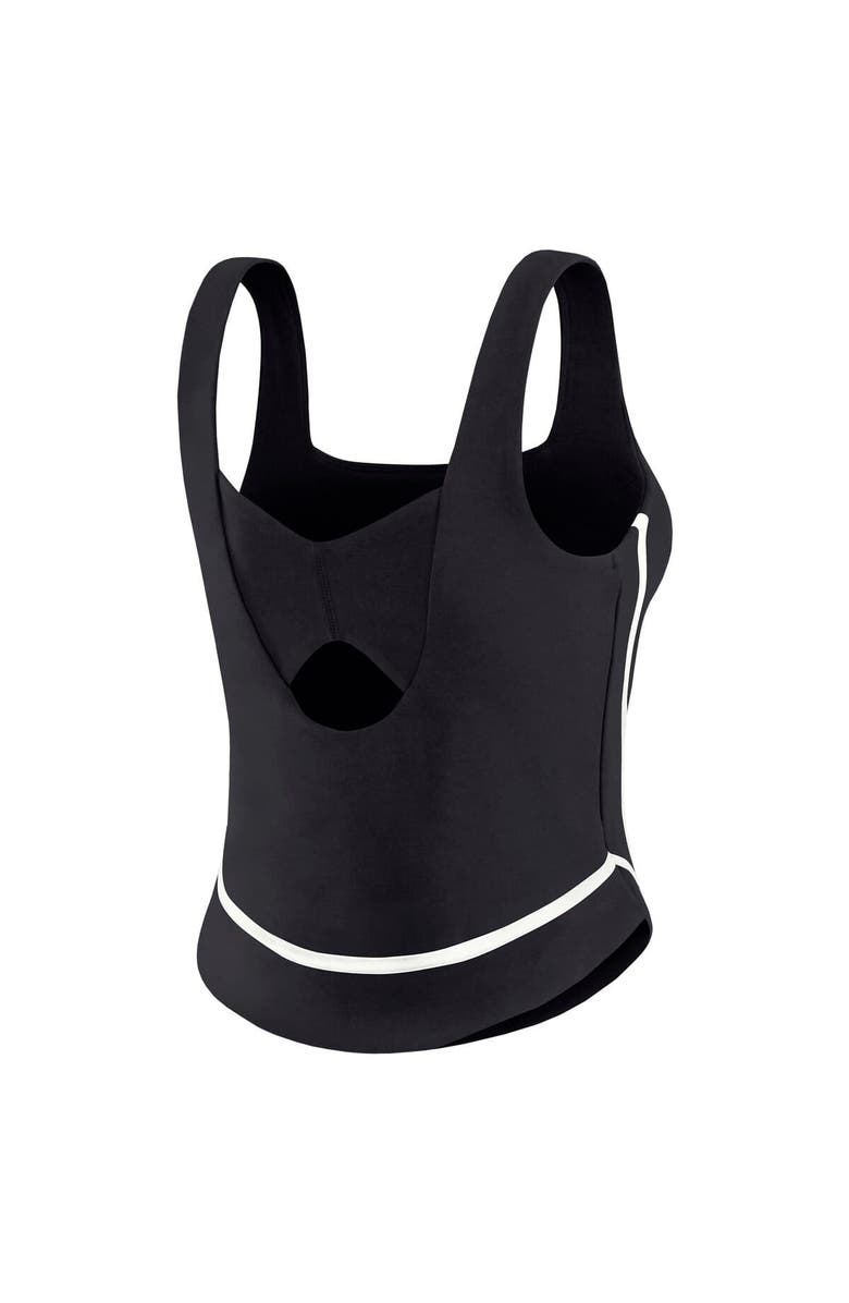 WEAR by Erin Andrews Women's WEAR by Erin Andrews Black Pittsburgh Steelers Square Neck Tank Top, Alternate, color, Black