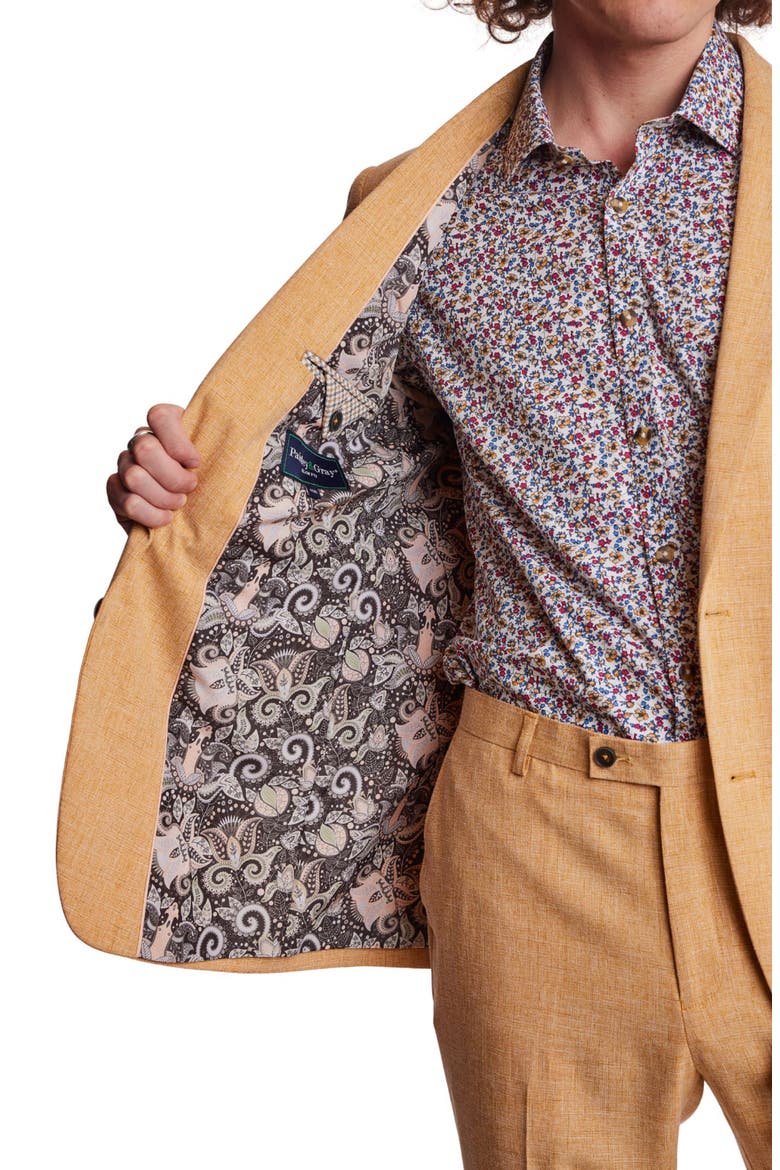 Dover Slim Fit Sport Coat, Alternate, color, MUSTARD MELANGE