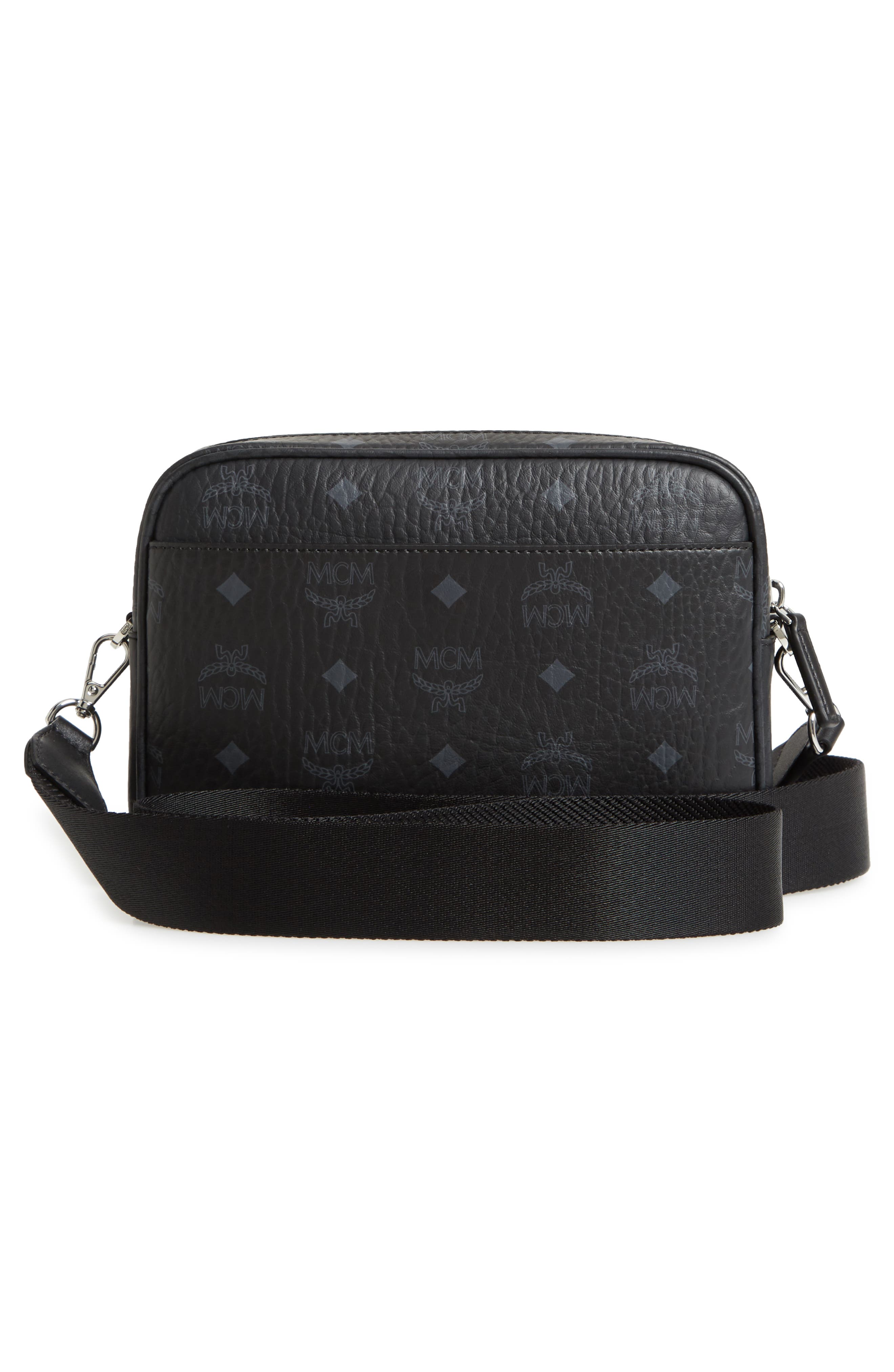 Aren Crossbody in Visetos, Alternate, color, BLACK