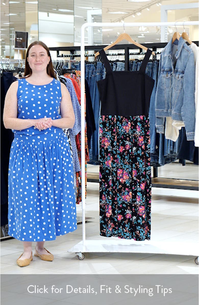 Floral Sleeveless Maxi Dress, sales video thumbnail
