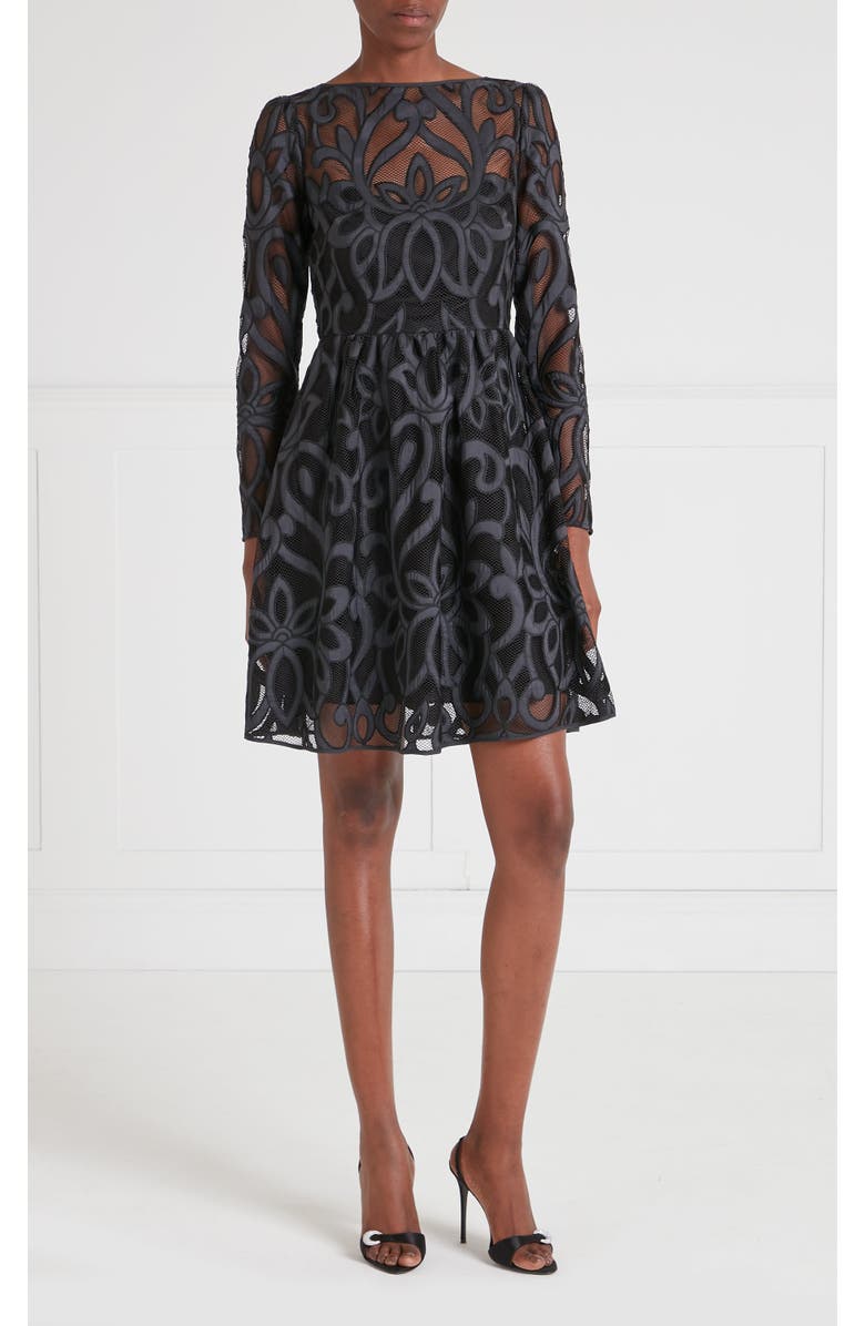 Temperley London Louis Mini Dress, Alternate, color, Black