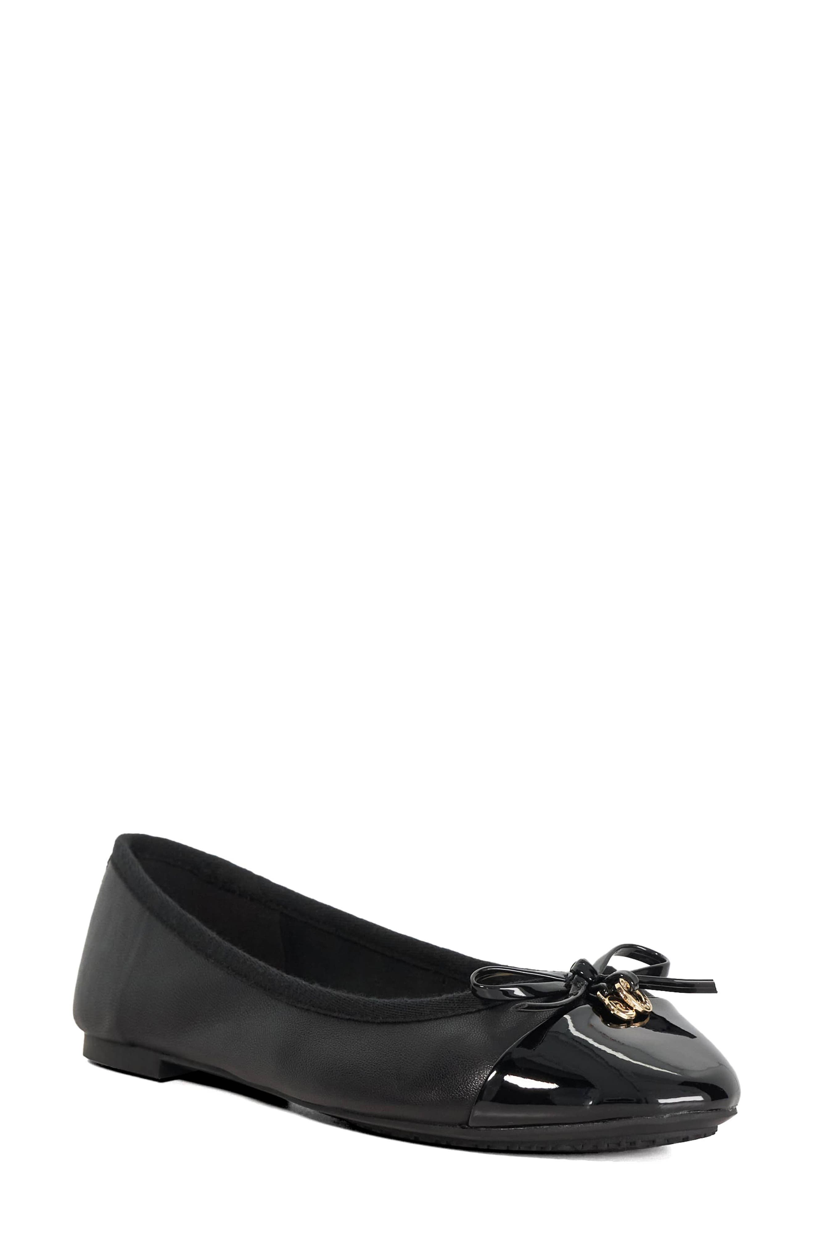 Dune London Harpington Cap Toe Ballet Flat