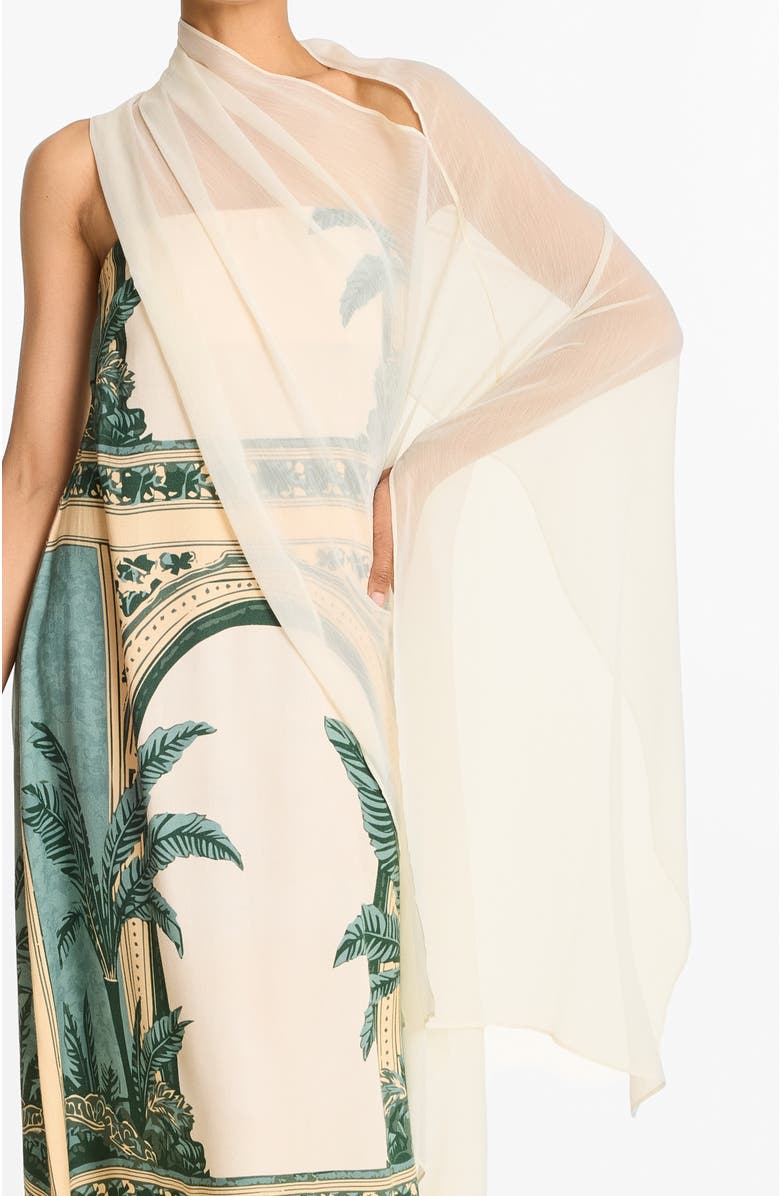 DIARRABLU Tubi Ben Strapless Dress Viva With Shawl, Alternate, color, Viva Olive