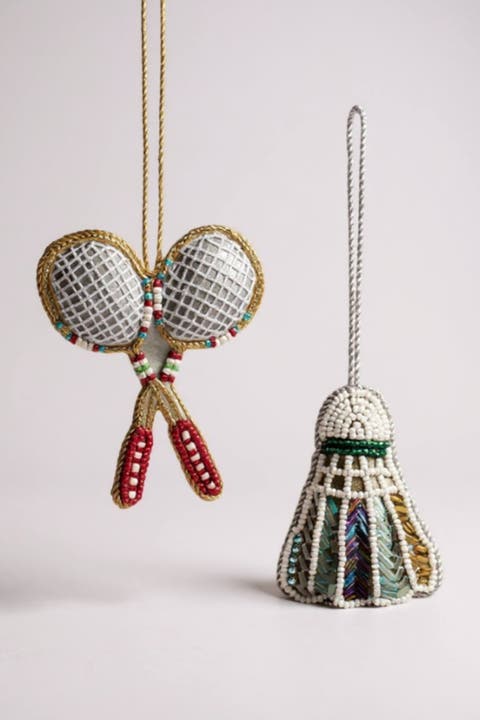 Badminton Ornament Set