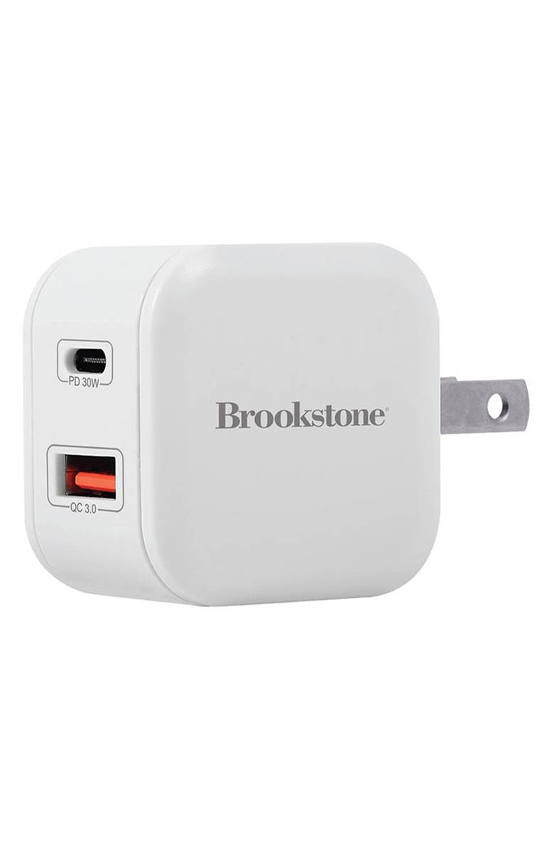 BROOKSTONE 4 Foot C-to-C & Wall Charger, Alternate, color, White