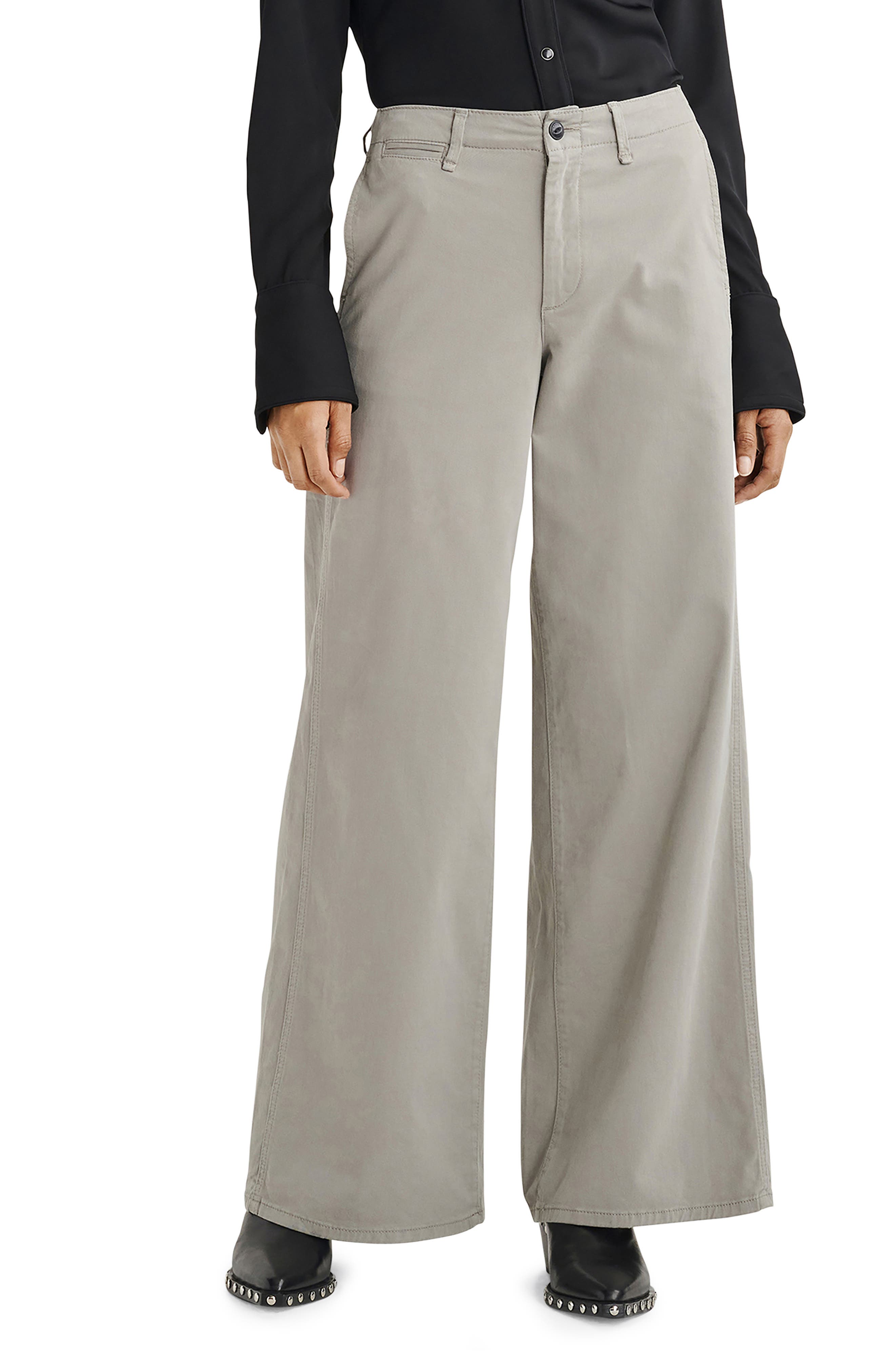 rag & bone Sofie Stretch Cotton Wide Leg Chinos
