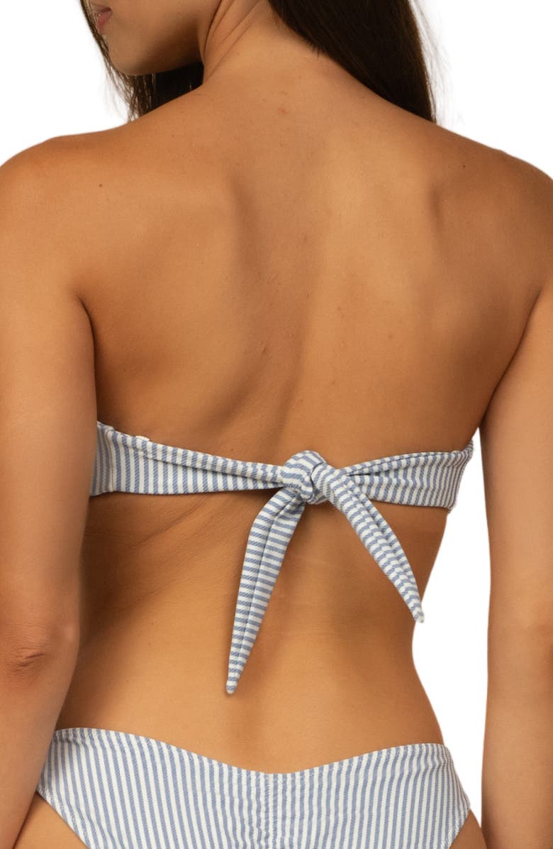 MONTCE Tori Stripe Strapless Bikini Top, Alternate, color, Classic Blue Stripe