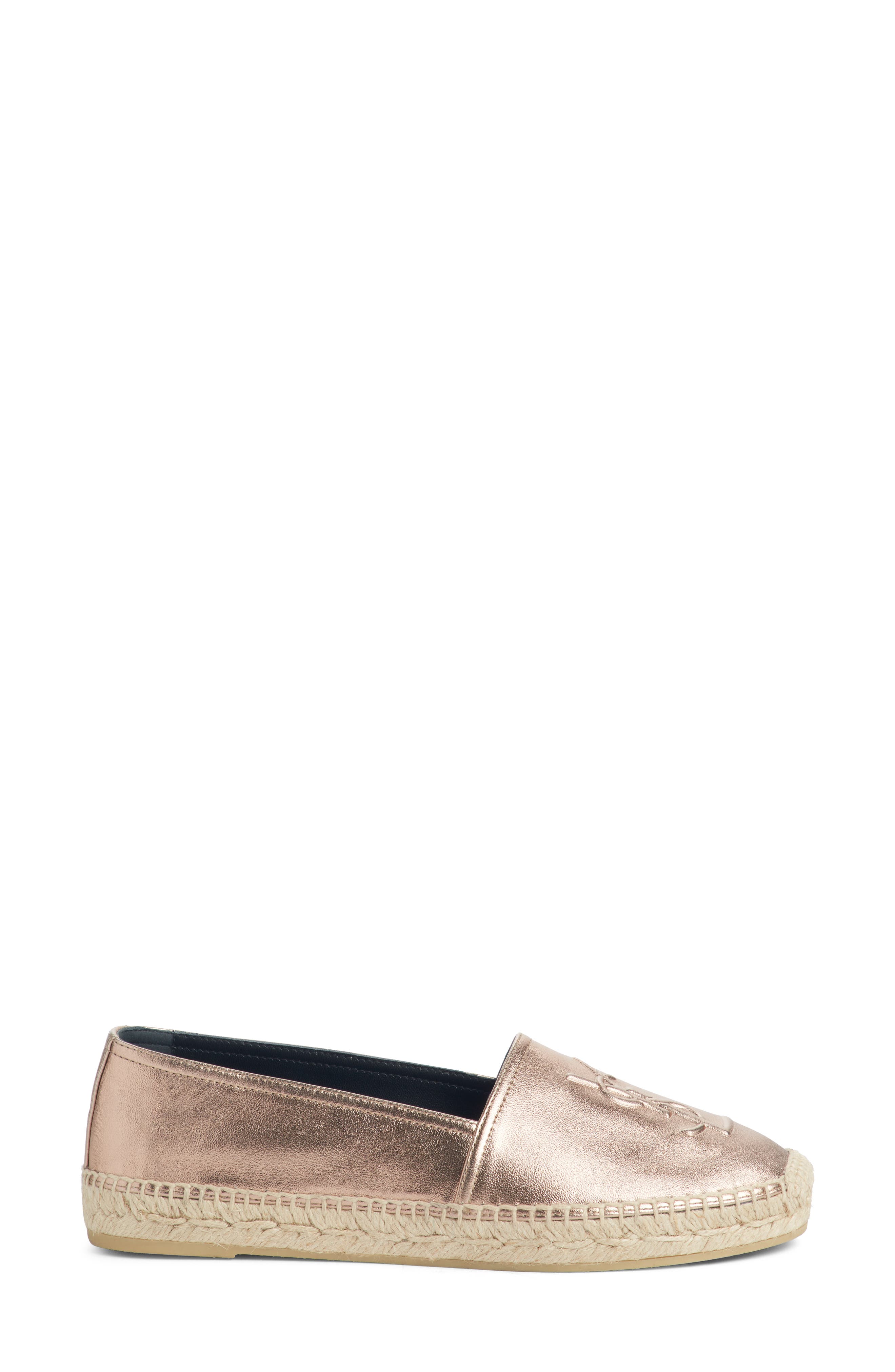 Logo Espadrille, Alternate, color, BLUSH METAL