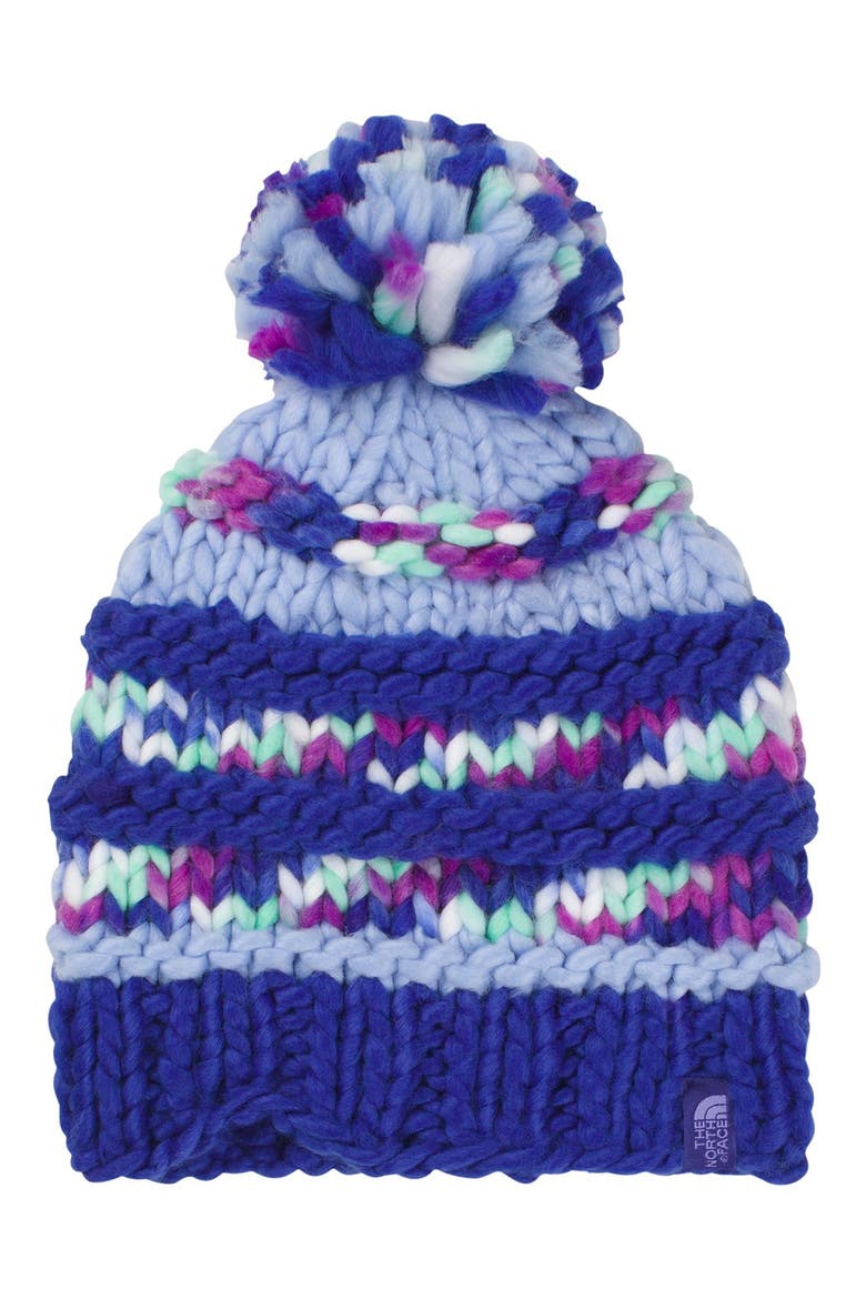 'Nanny' Knit Beanie, Main, color, LAVENDULA PURPLE/ LAPIS BLUE