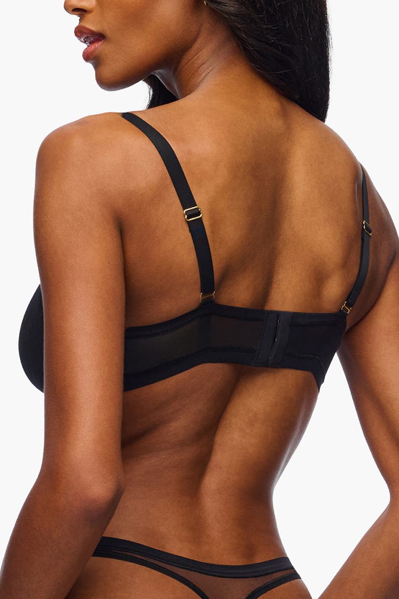 Soire Iconic Curvy Bralette, Alternate, color, Black