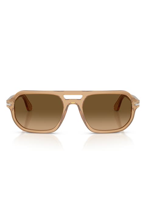Guido 56mm Gradient Polarized Pillow Sunglasses