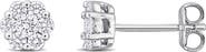 Julianna B. Lab-Grown Cluster Stud Earrings Sterling Silver