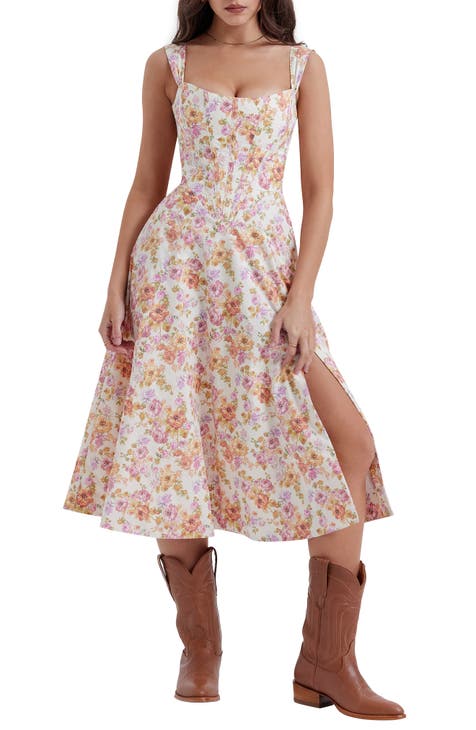 Cotton cocktail dresses best sale