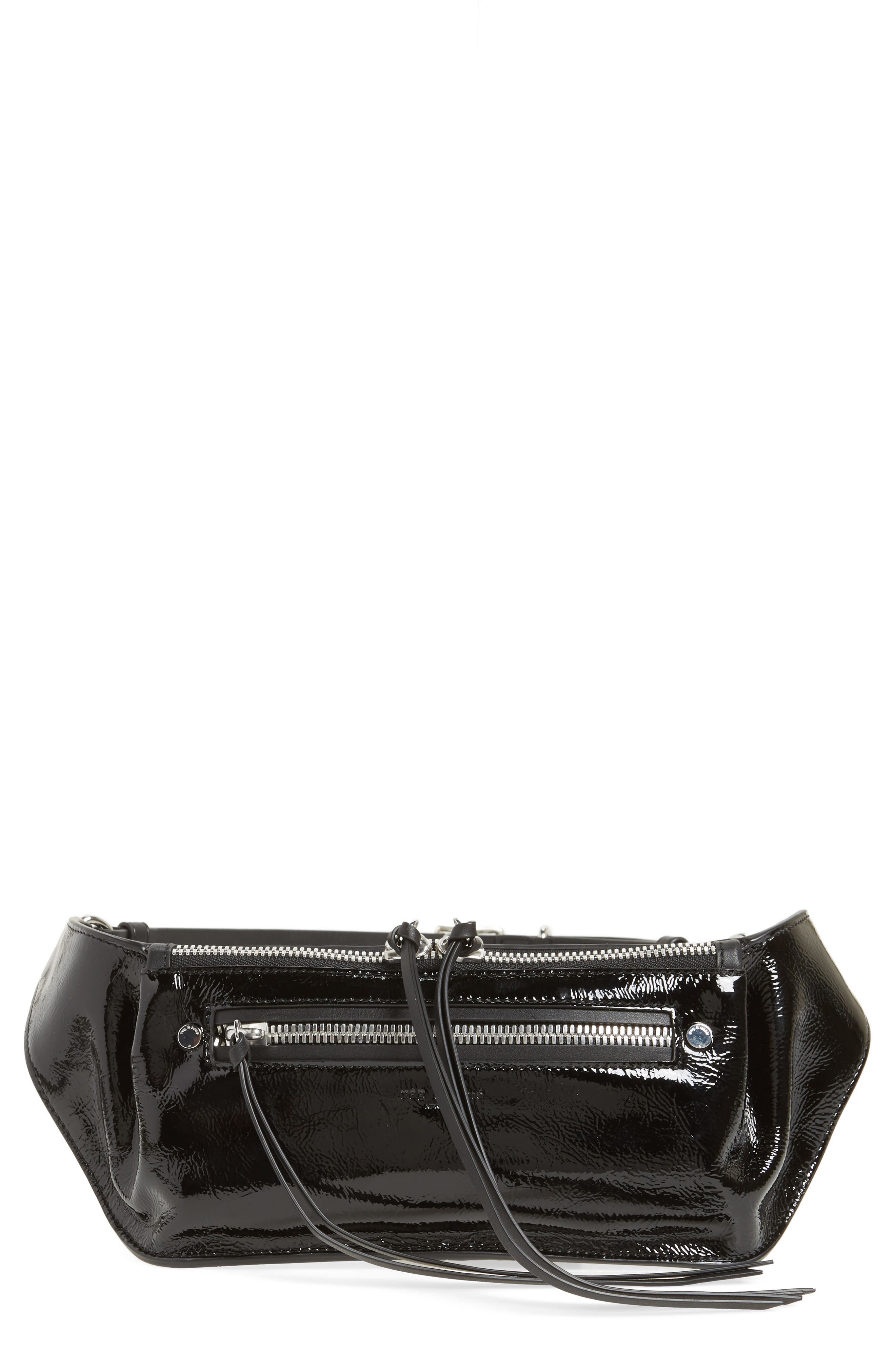 rag & bone Ellis Patent Leather Fanny Pack, Main, color, 