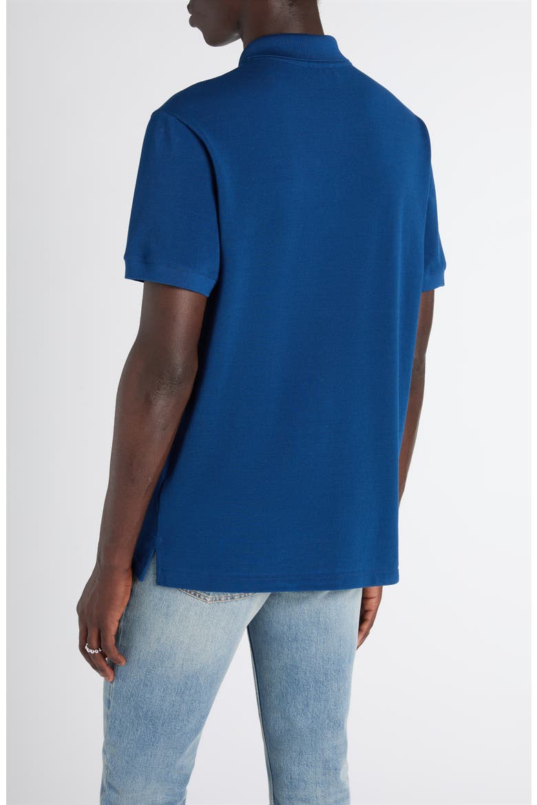Embroidered Logo Cotton Piqué Polo, Alternate, color, ROYAL BLUE