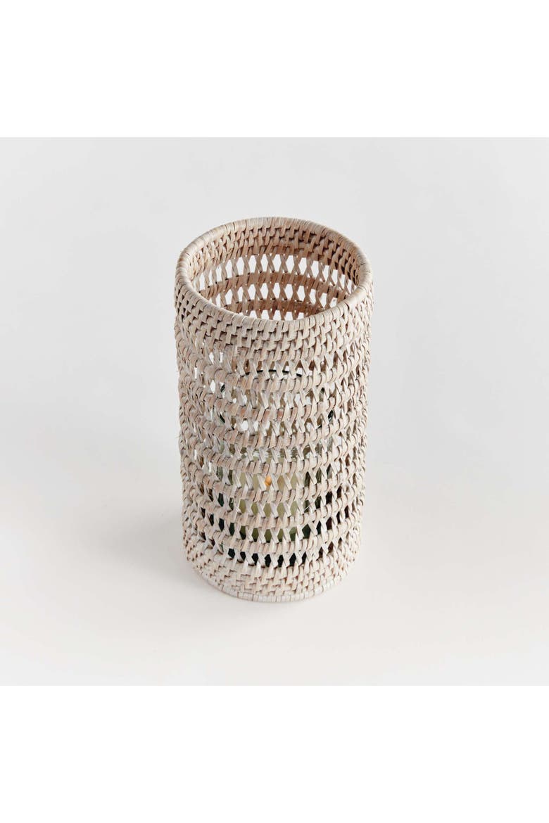 Burma Rattan Hurricane, Alternate, color, White