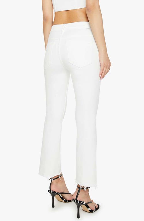 Mother The Weekender Fray Jeans In White In White