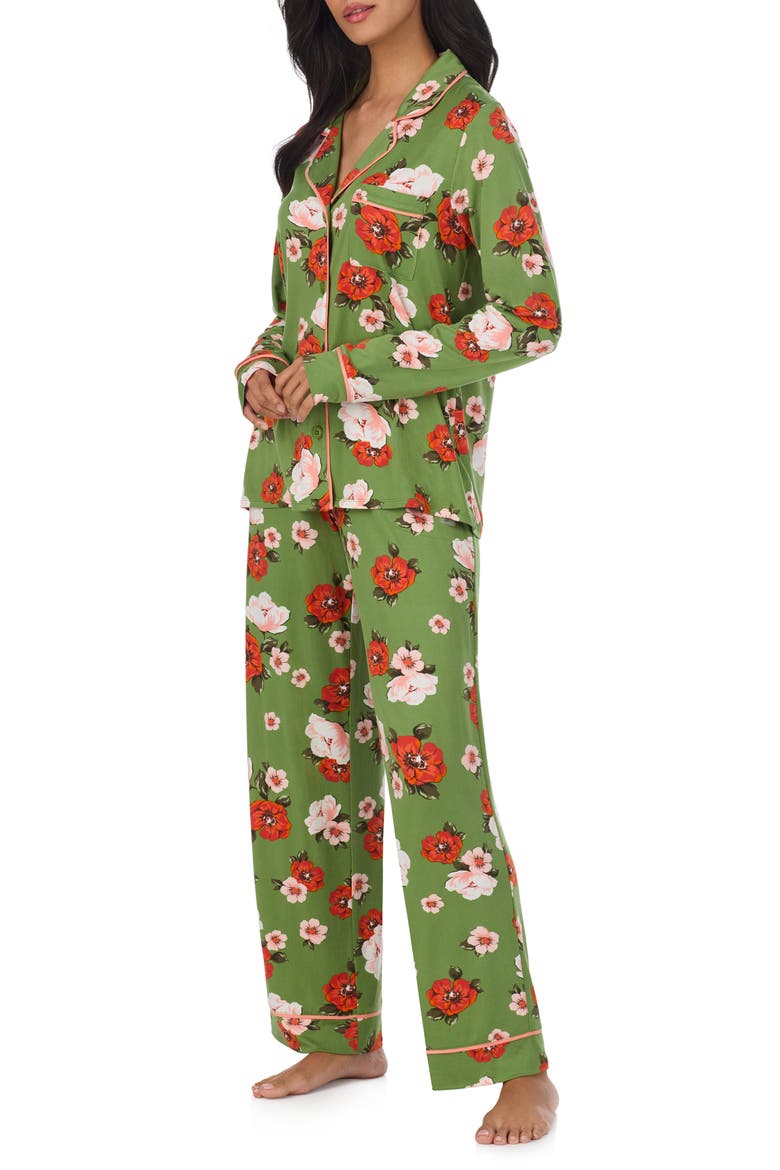 Print Pajamas, Alternate, color, GREEN/ FLORAL