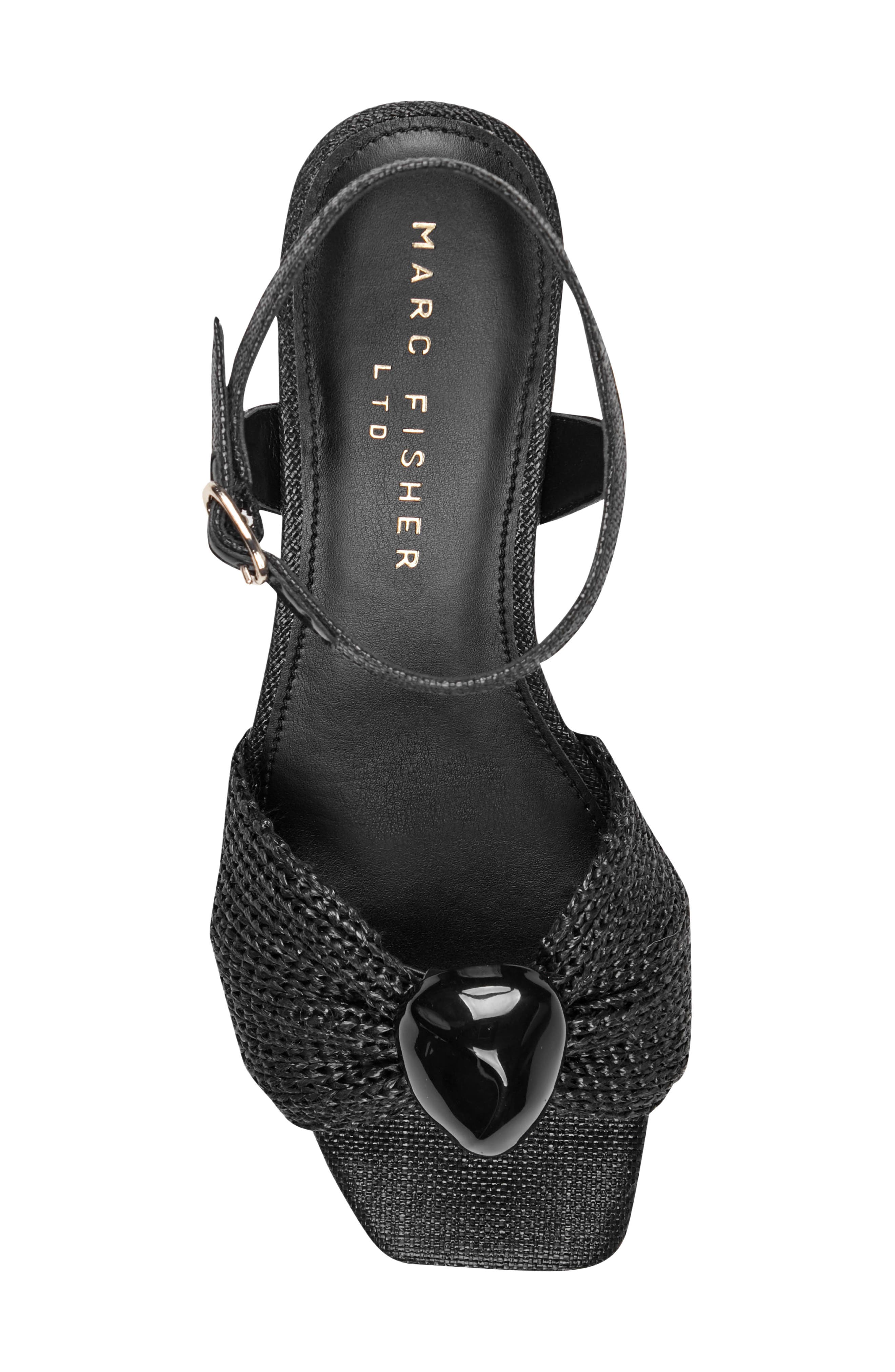 Marc Fisher LTD Candey Platform Sandal, Alternate, color, Black
