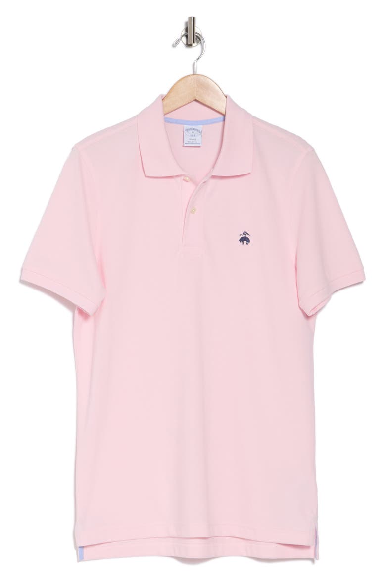 Cotton Piqué Knit Polo, Alternate, color, PINK