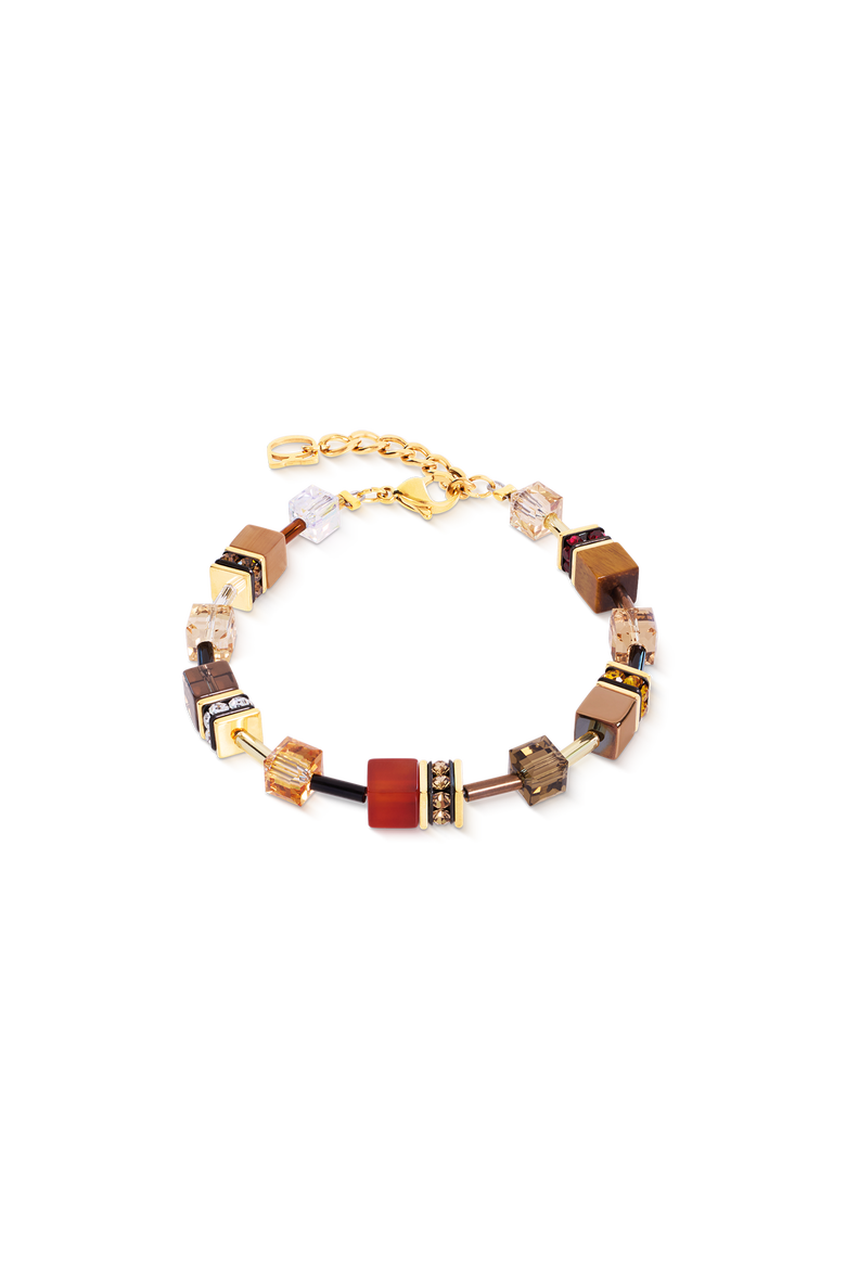 GeoCUBE® Iconic Precious Bracelet, Main, color, Brown-Red