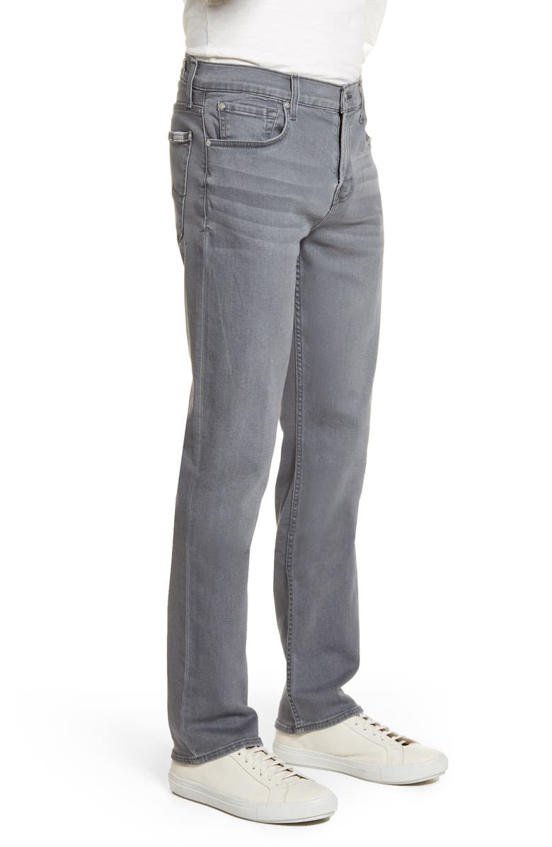7 For All Mankind Men's Regular Fit Straight Leg Jeans – Classic Denim For Everyday Wear