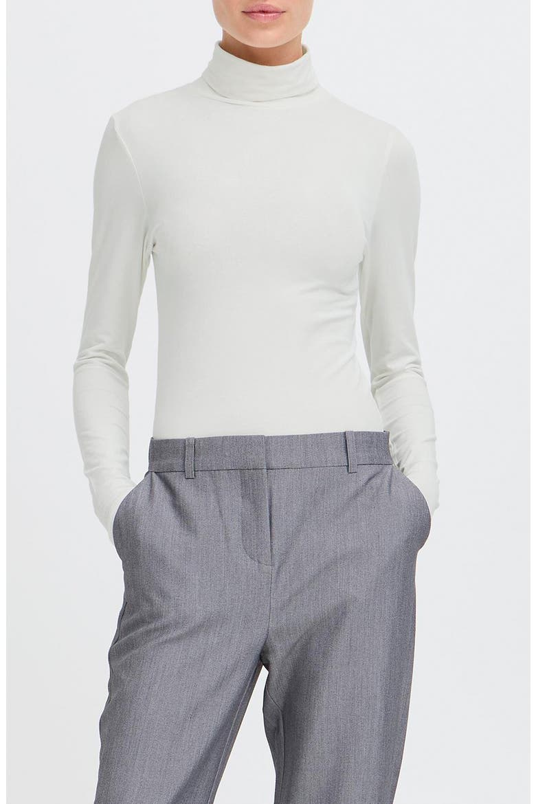 Pamila Turtleneck Top, Main, color, OFF WHITE