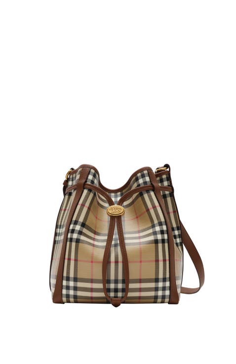 Small Check Bucket Bag