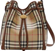Burberry Small Check Bucket Bag