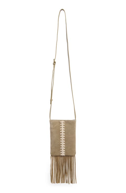Rayy Fringe Leather Crossbody Bag