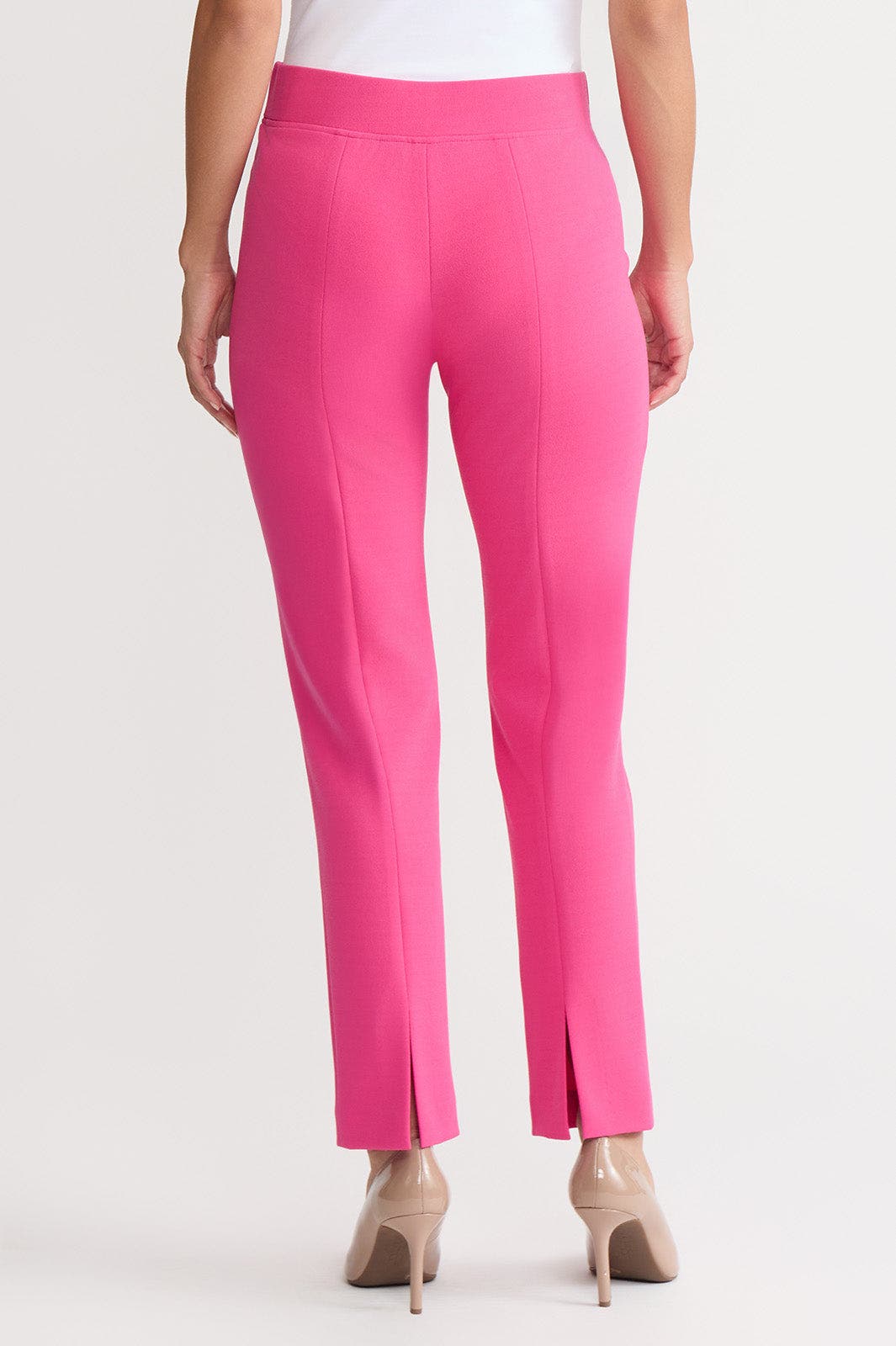 Stretch Deco Crepe Straight-Leg Pants - image 2