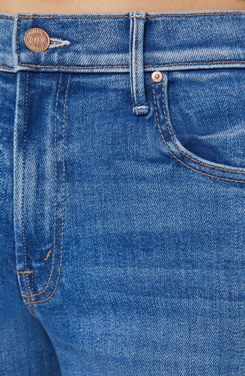 MOTHER The Maven Sneak High Waist Wide Leg Jeans, Alternate, color, 